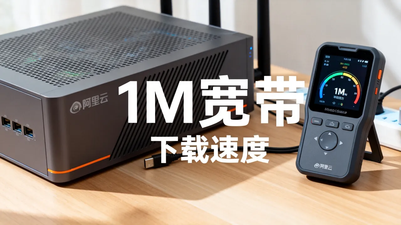 阿里云服务器1m宽带能用多少，实际下载速度有多快？