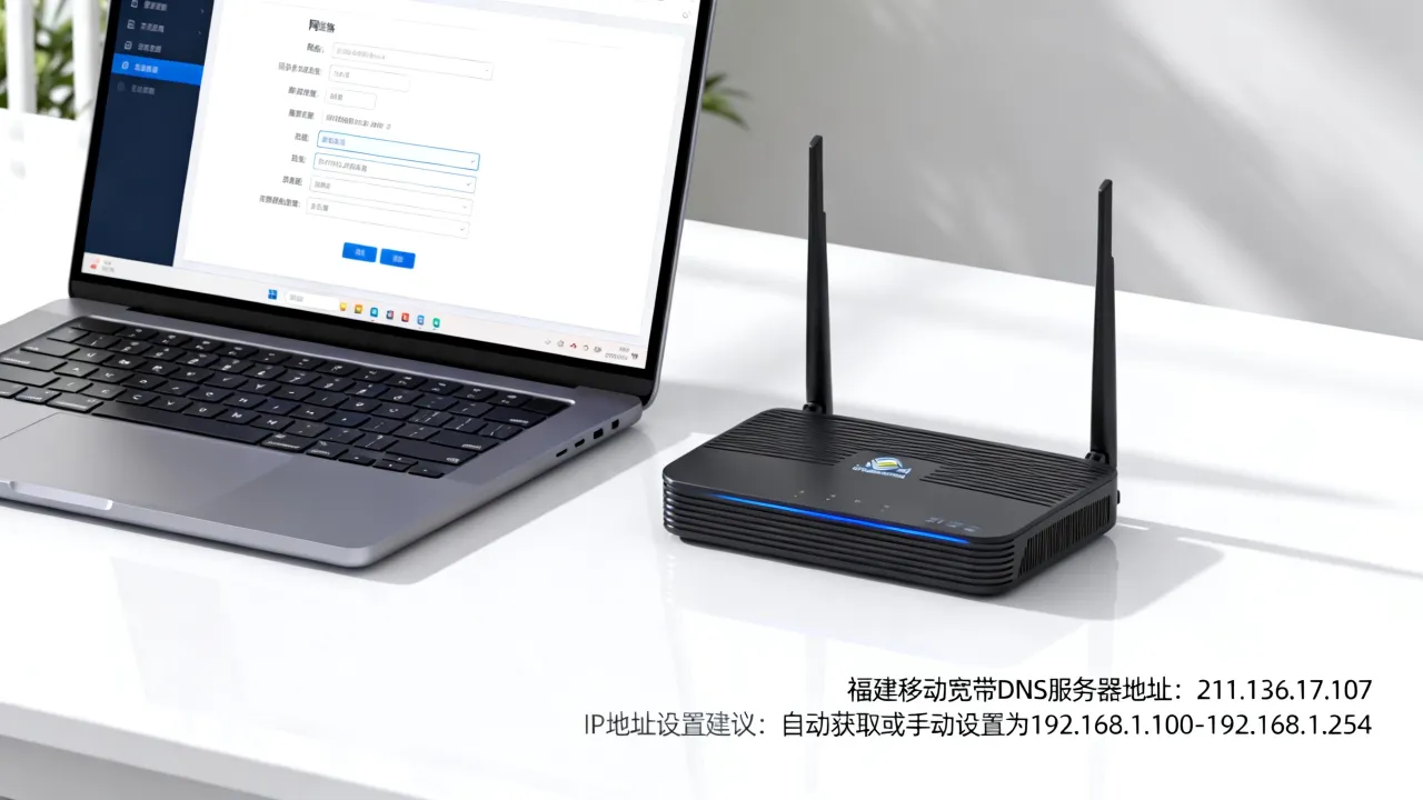 福建移动宽带dns的服务器地址是多少，ip地址怎么设置最快