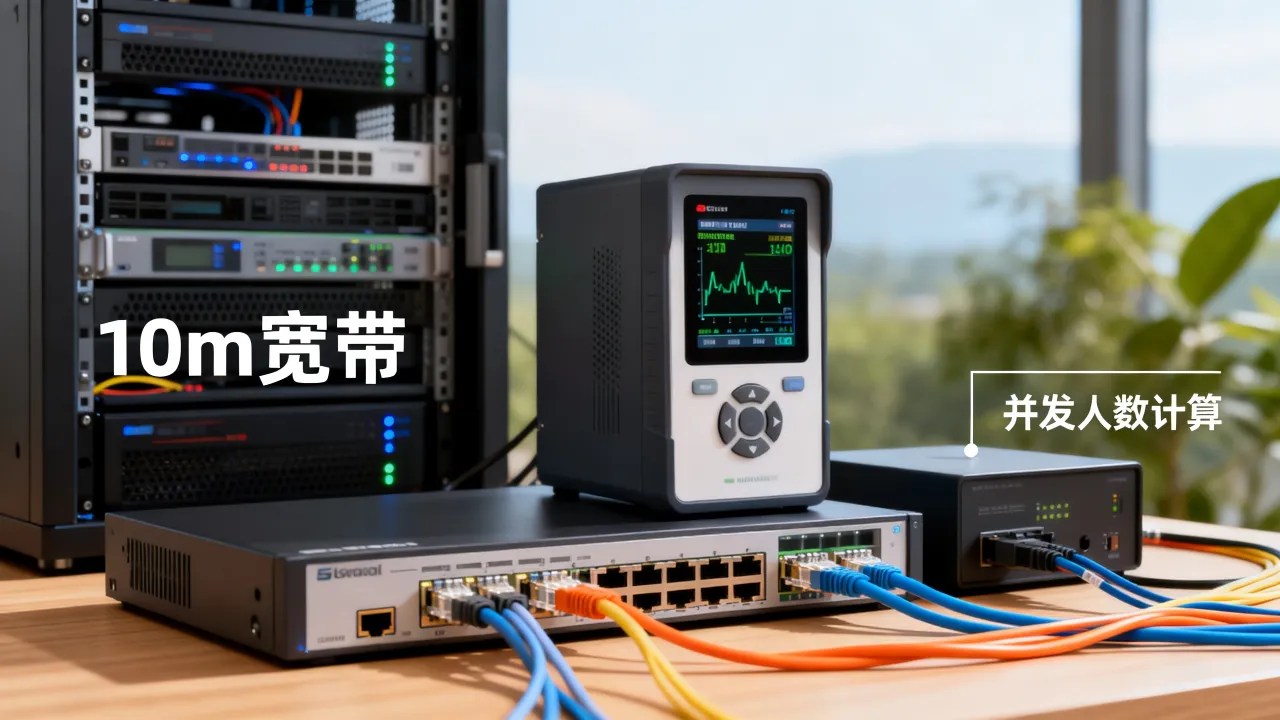 服务器10m宽带能上多少人，并发人数怎么算？