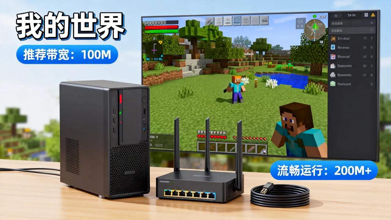 我的世界服务器需要多少m宽带，开服务器要多大带宽才流畅？