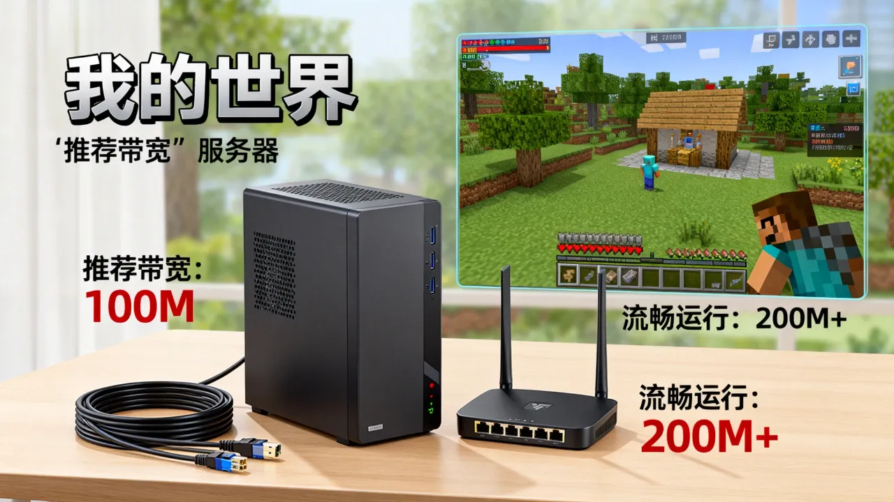 我的世界服务器需要多少m宽带，开服务器要多大带宽才流畅？