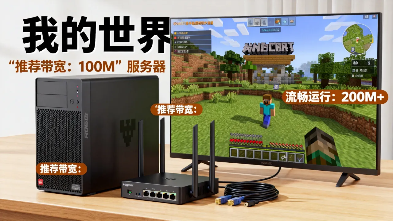 我的世界服务器需要多少m宽带，开服务器要多大带宽才流畅？