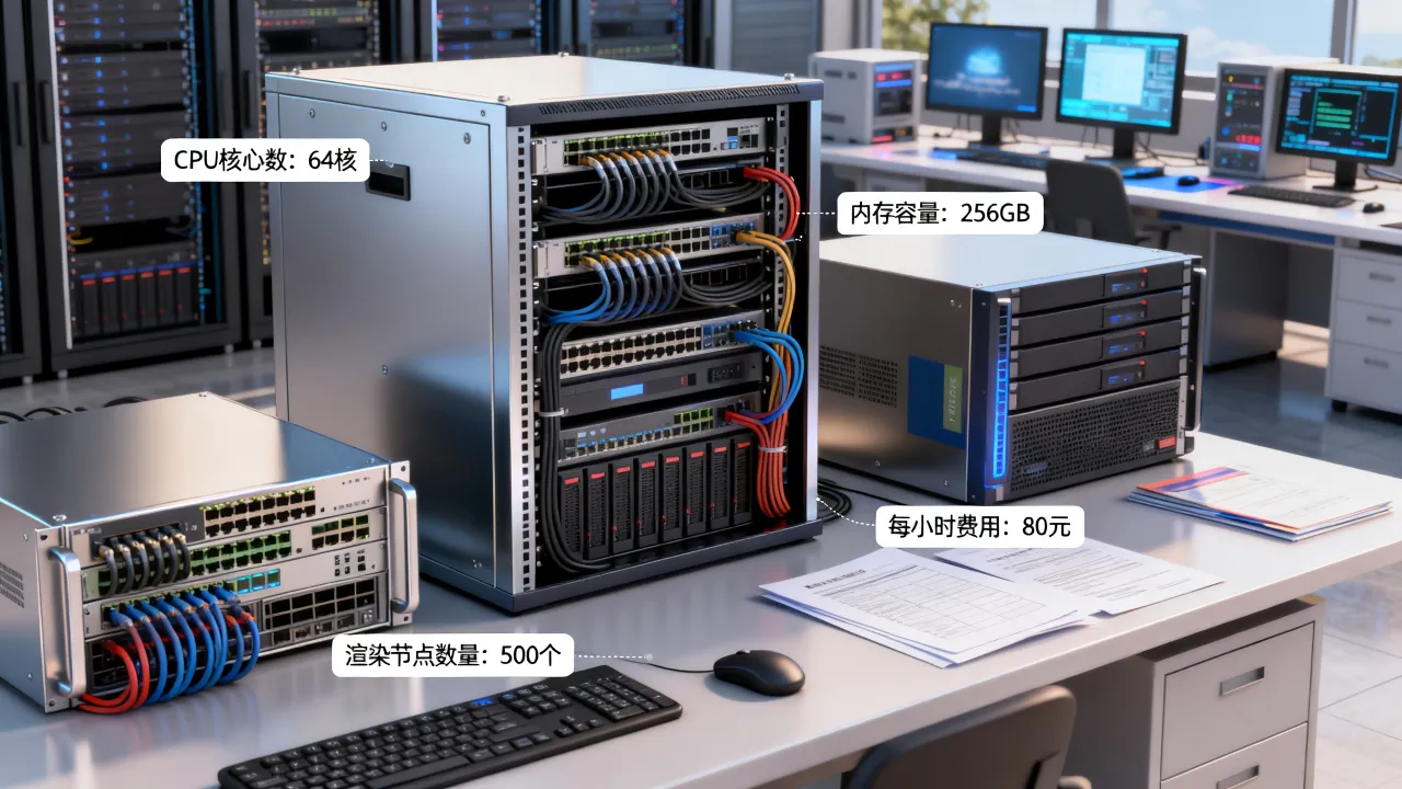 三维动画远程服务器怎么收费？云渲染农场租用价格