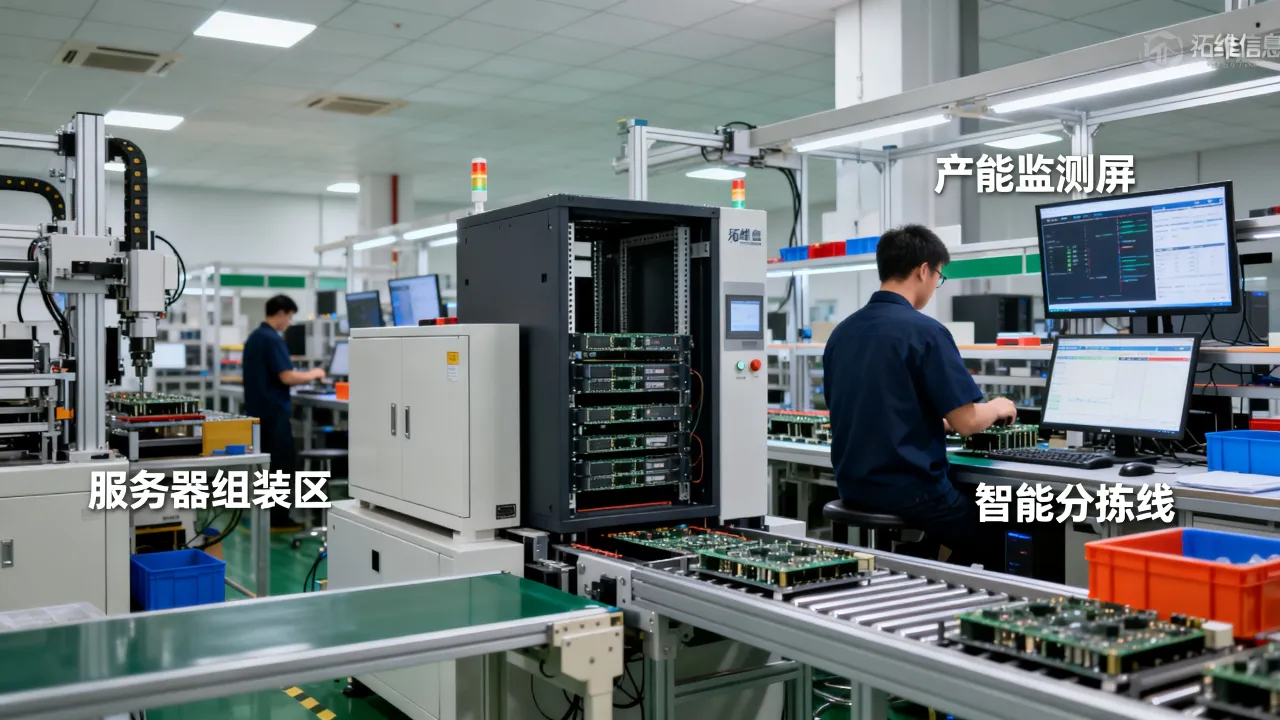拓维信息服务器生产线怎么样？产能爬坡速度如何？