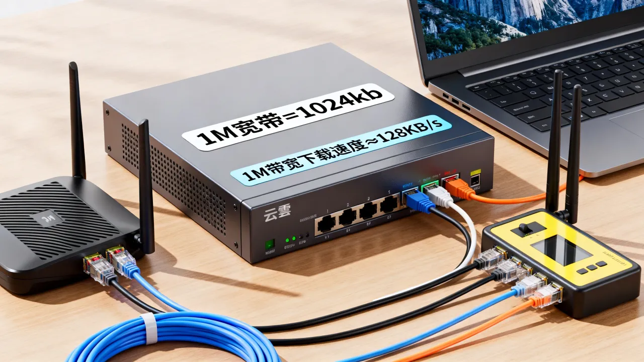 云服务器1M宽带多少kb，1M带宽下载速度多少KB