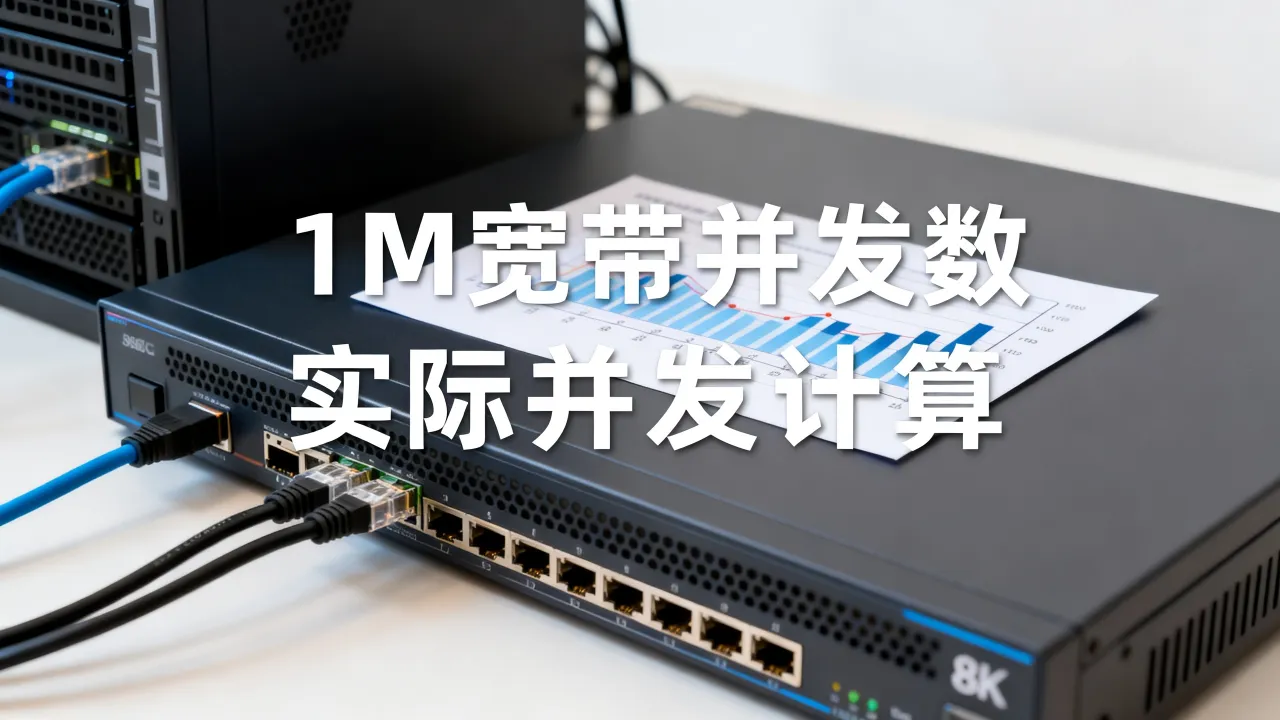 服务器1m宽带能带多少并发,实际并发数怎么计算 服务器1m宽带能带多少并发,实际并发数怎么计算
