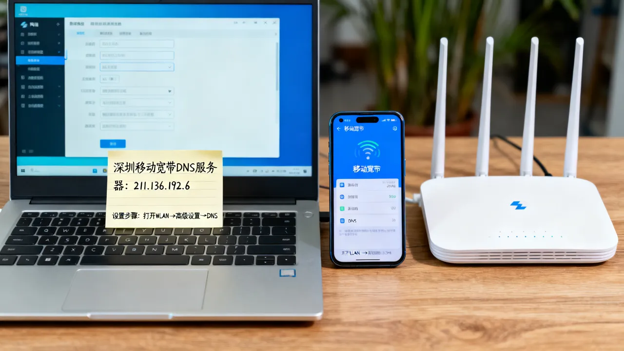 深圳移动宽带dns服务器是多少，移动宽带dns地址怎么设置？
