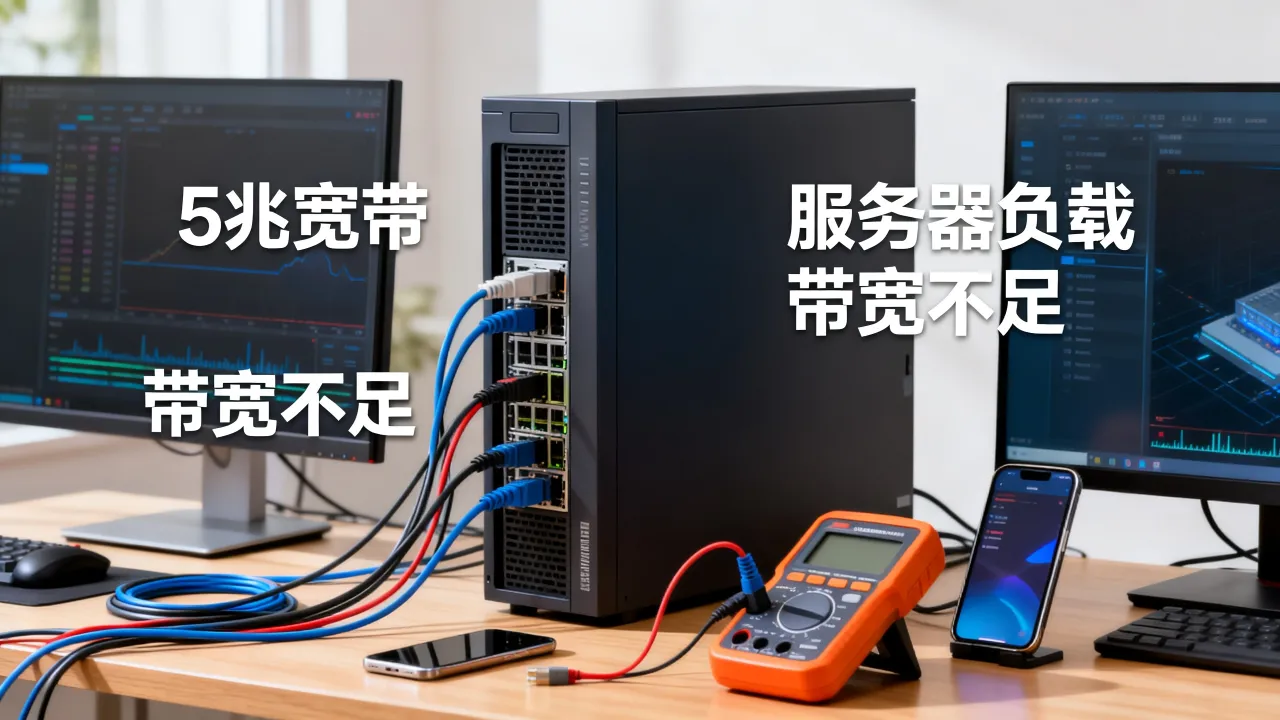 5兆宽带服务器多少人能用？带宽不够怎么办