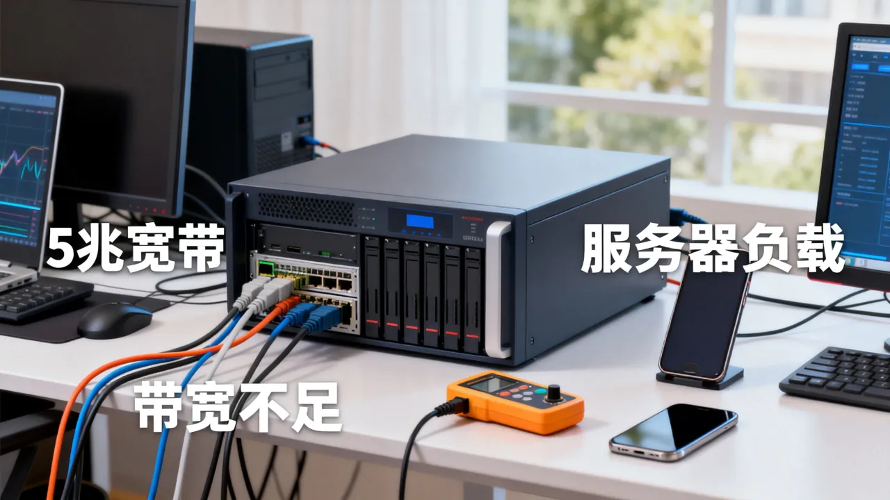 5兆宽带服务器多少人能用？带宽不够怎么办