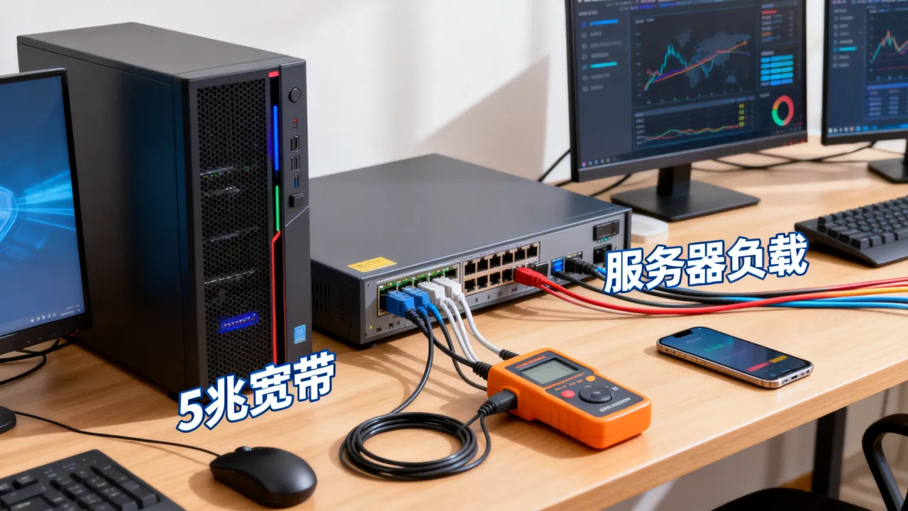 5兆宽带服务器多少人能用？带宽不够怎么办