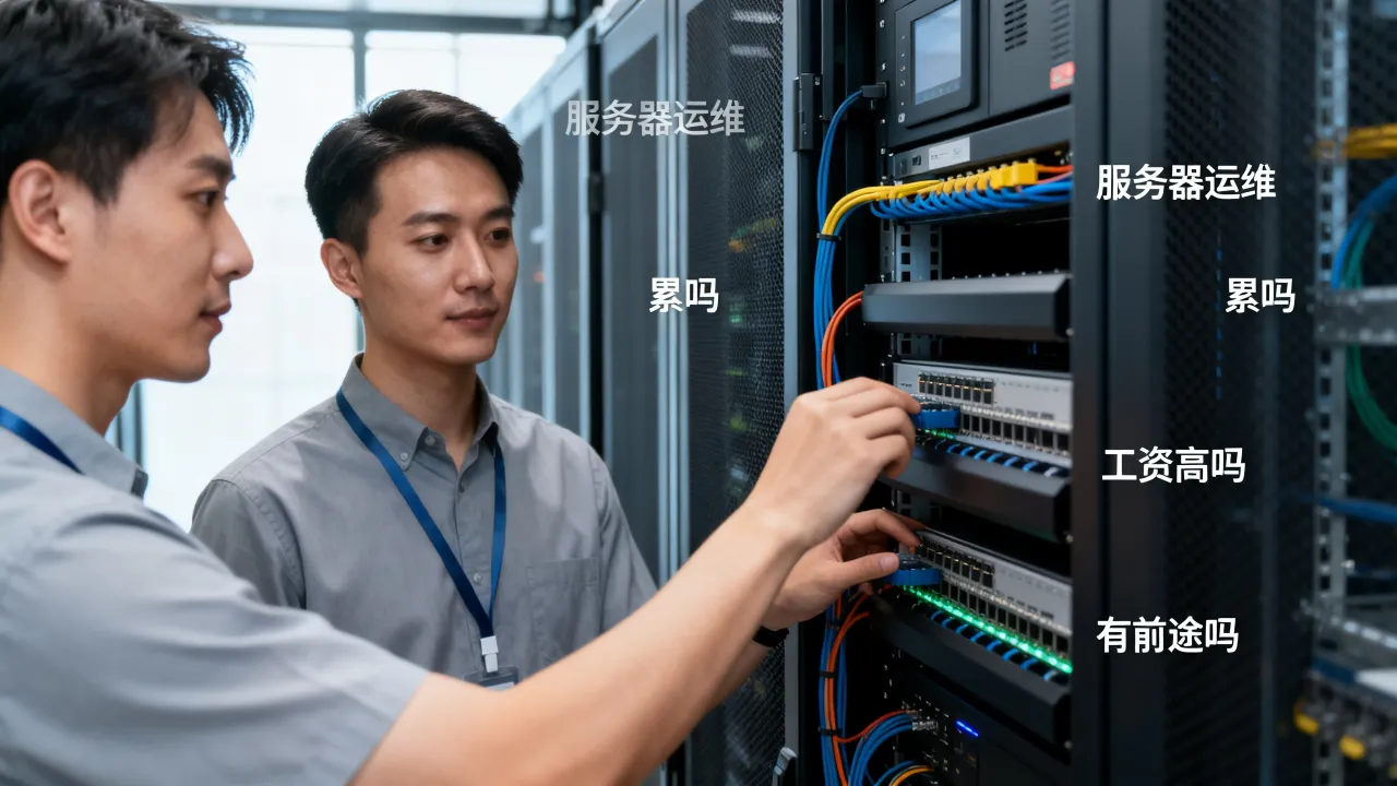 服务器运维上班怎么样，累不累工资高吗有前途吗？