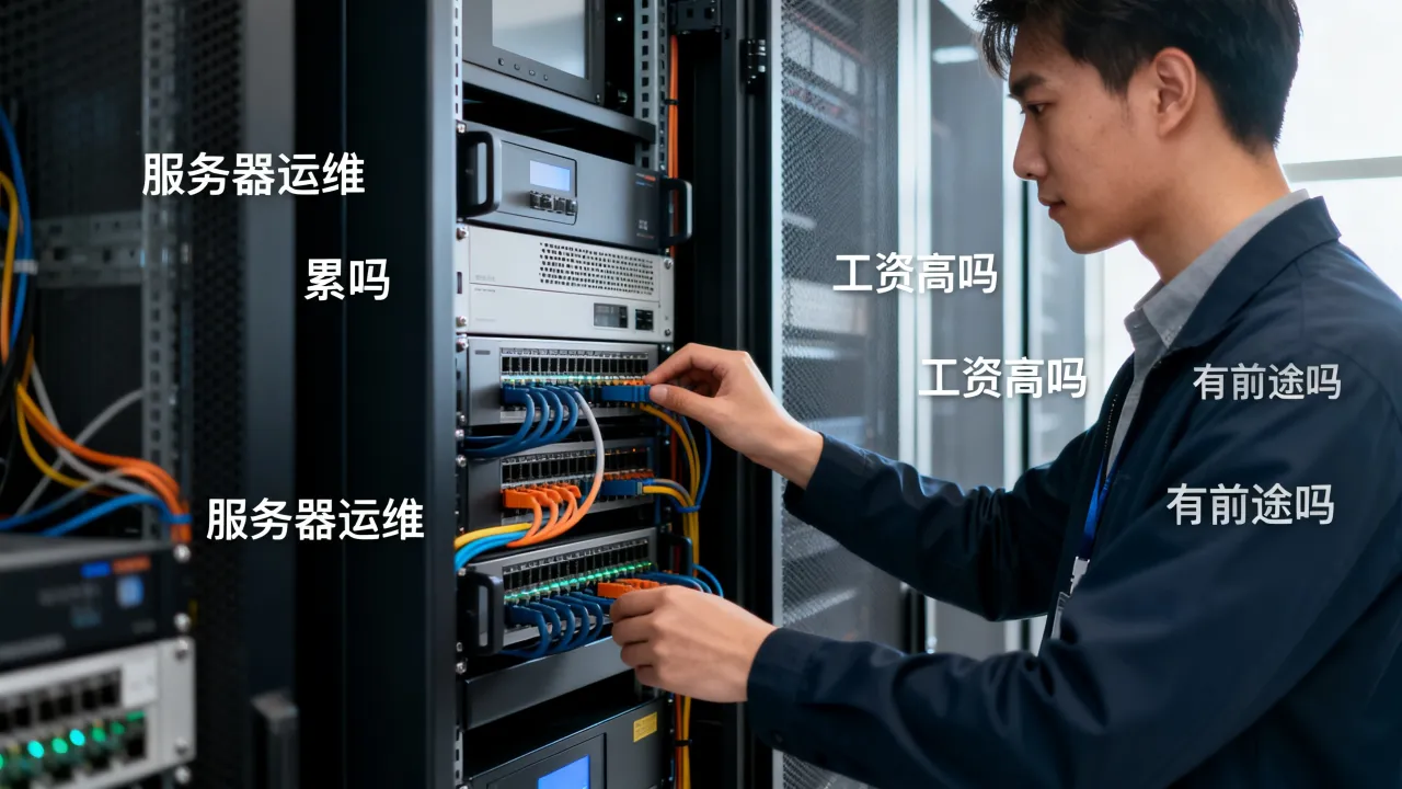服务器运维上班怎么样，累不累工资高吗有前途吗？
