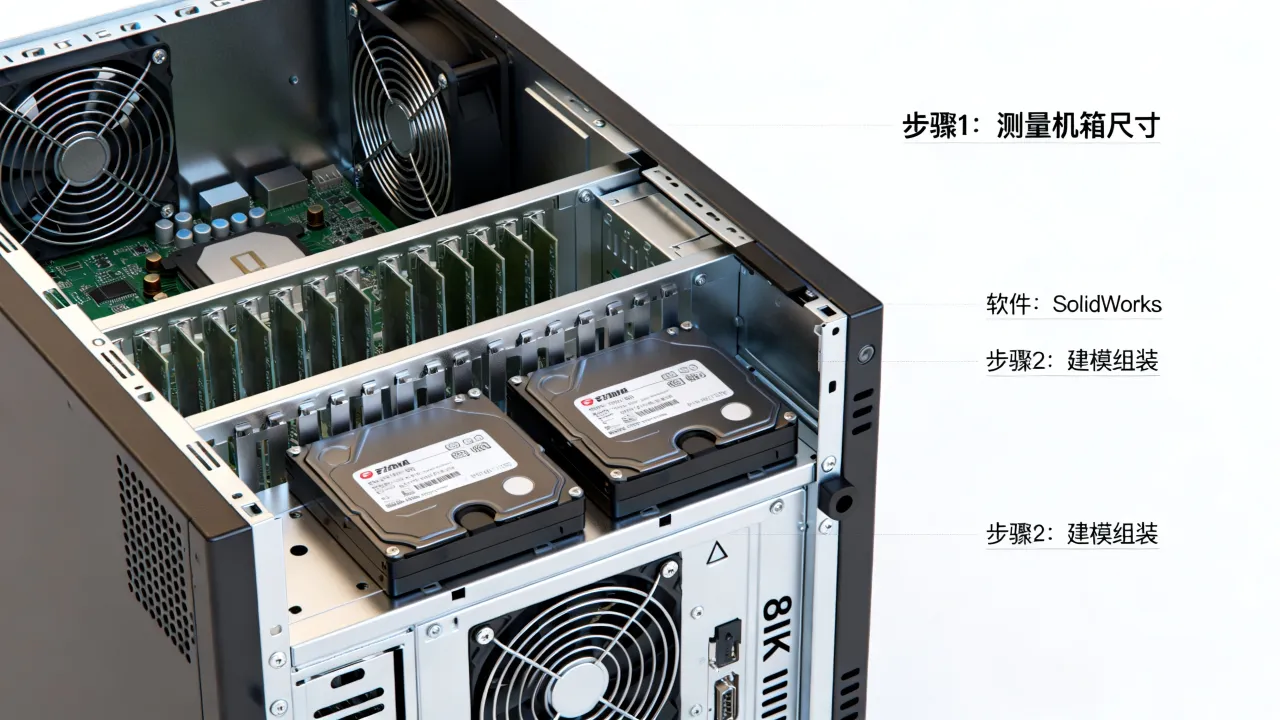 服务器机箱三维图怎么画，服务器机箱3D图用什么软件设计