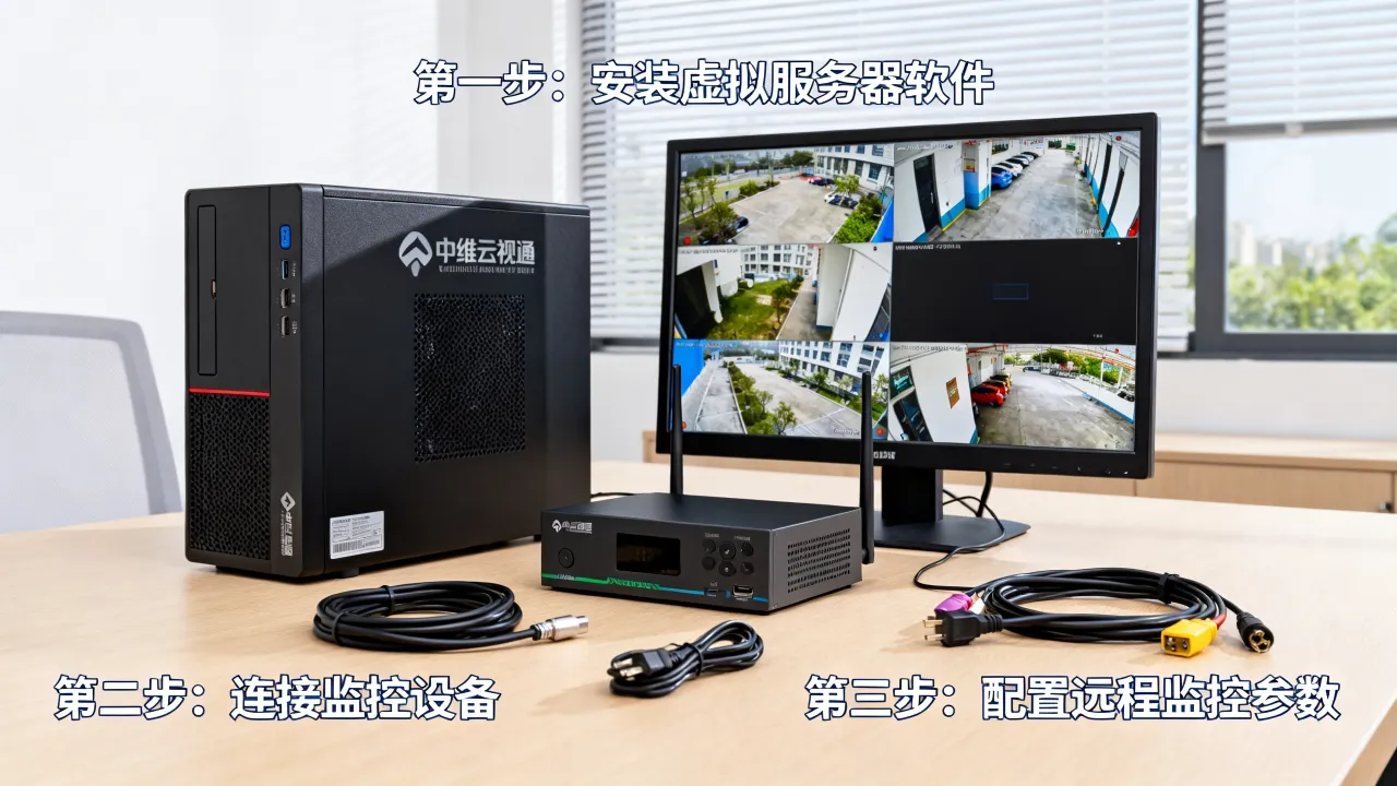 中维云视通虚拟服务器怎么用？如何配置连接远程监控？