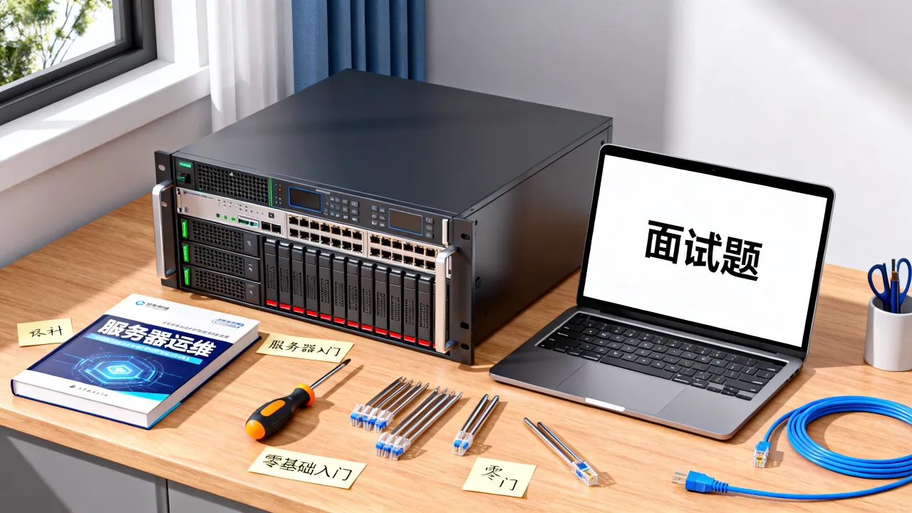 服务器运维菜鸟面试题考什么？零基础如何快速入门？