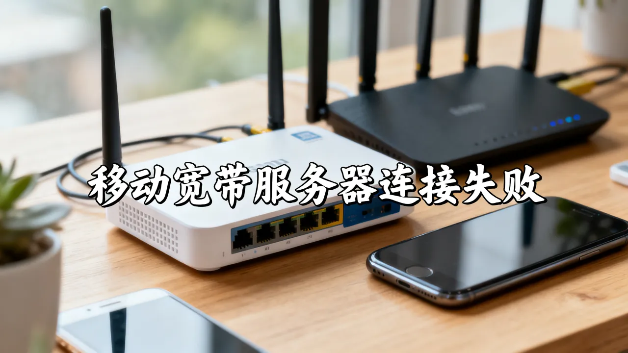 移动宽带服务器连不上怎么回事，为什么总是连接失败？