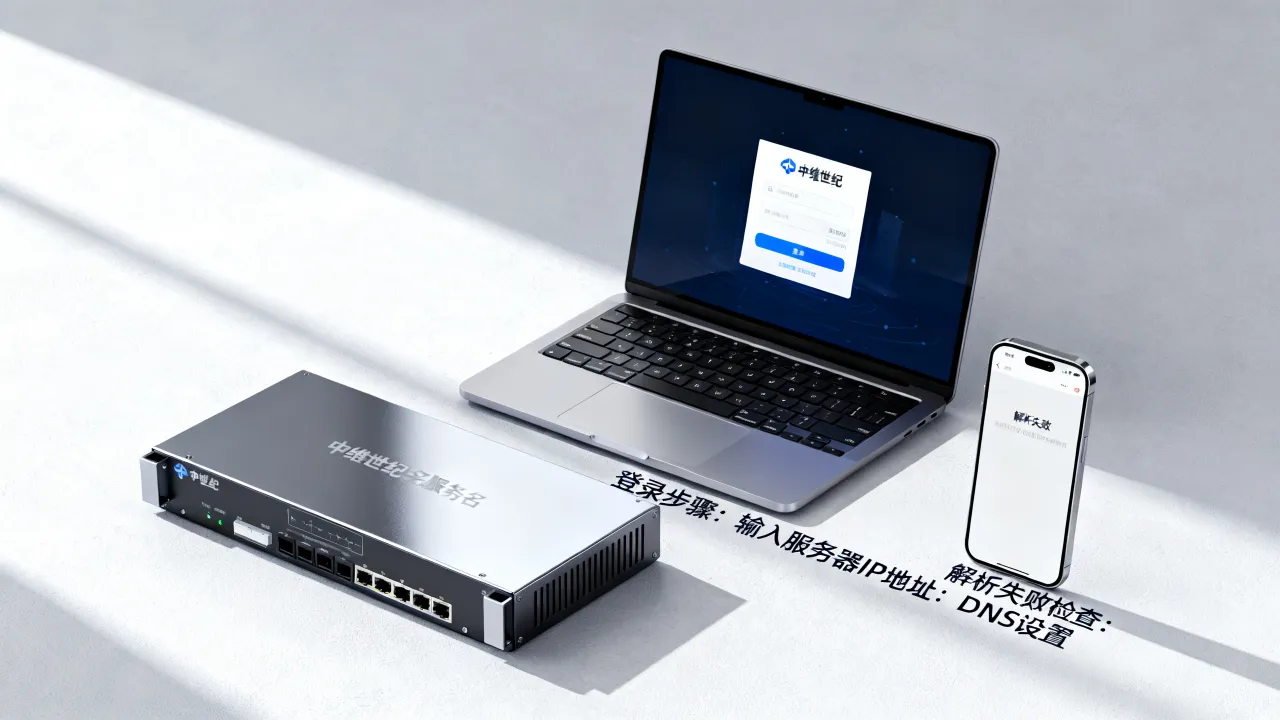 中维世纪域名服务器怎么登录？域名解析失败如何解决