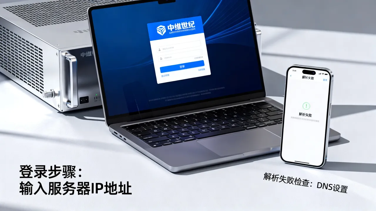 中维世纪域名服务器怎么登录？域名解析失败如何解决