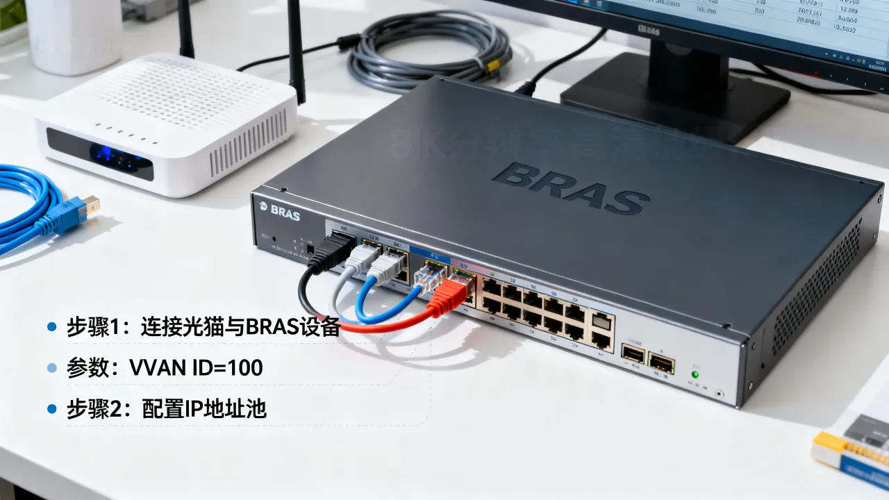 宽带接入服务器怎么设置？BRAS设备配置步骤与参数详解