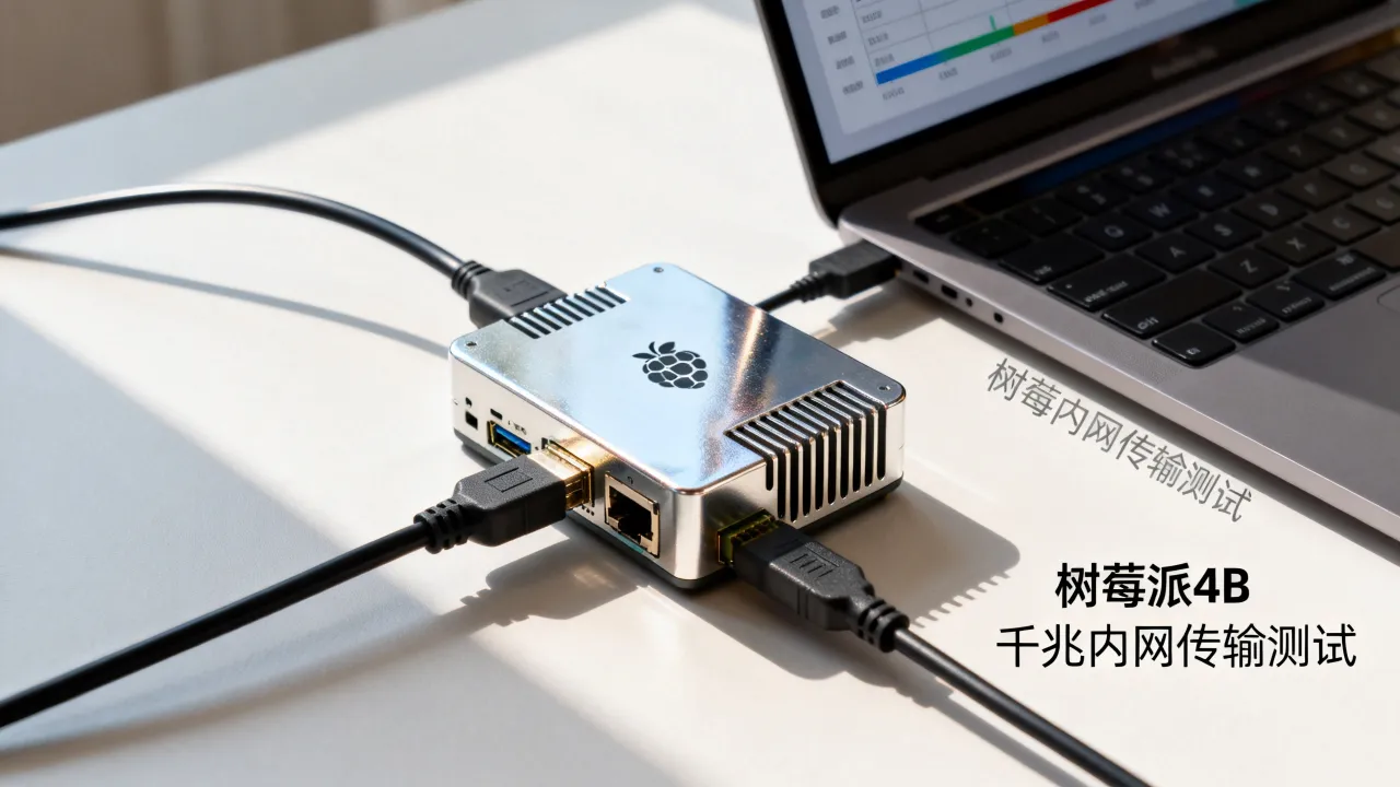 树莓派4b做服务器局域网速度怎么样？千兆内网传输速度实测多少MB/s