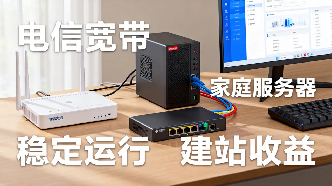 电信宽带做服务器稳定吗，家庭宽带建站能赚钱吗