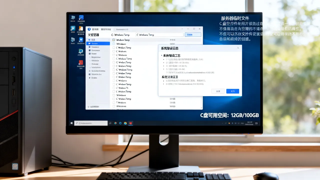 连服务器为什么c盘内存会减少，连接服务器后C盘空间变小怎么清理