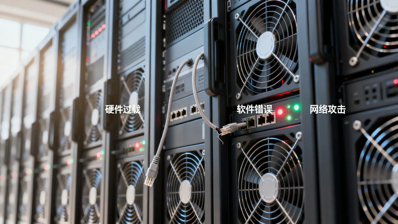 服务器为什么会崩塌，服务器崩溃是什么原因导致的