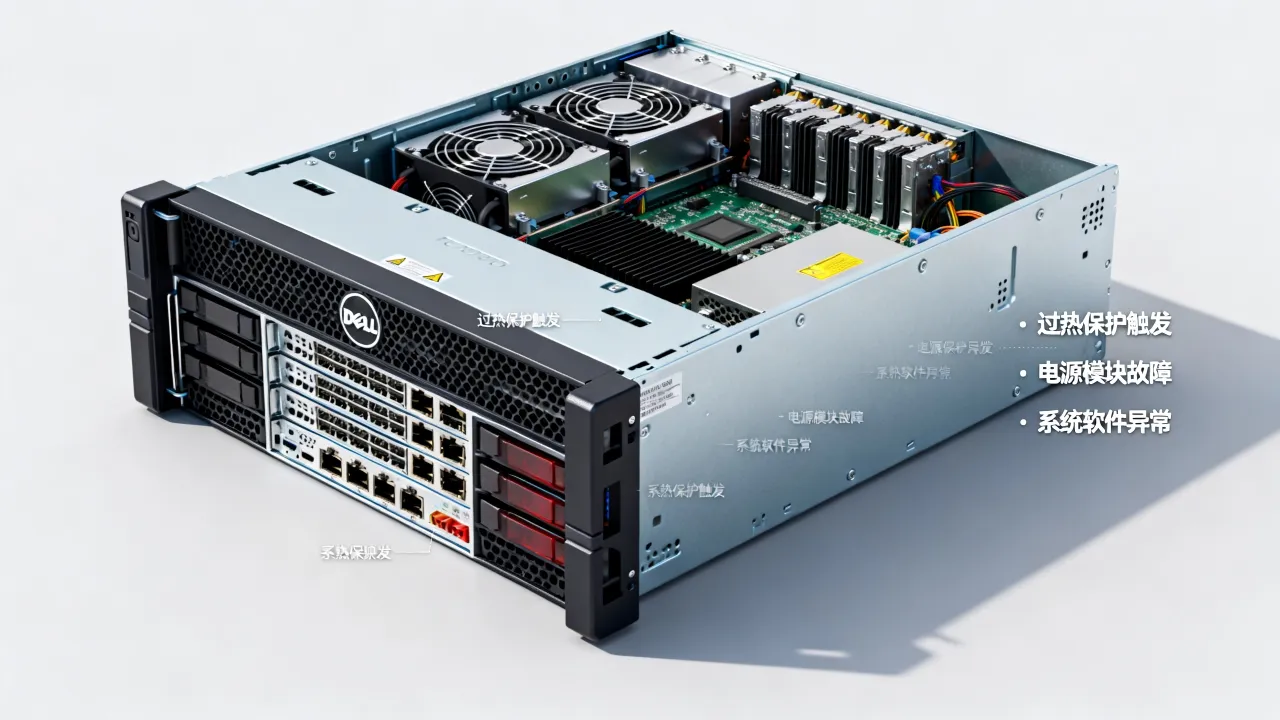 戴尔服务器r720为什么自动关机？r720自动关机怎么回事