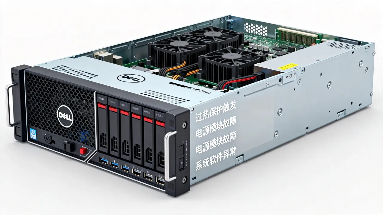 戴尔服务器r720为什么自动关机？r720自动关机怎么回事