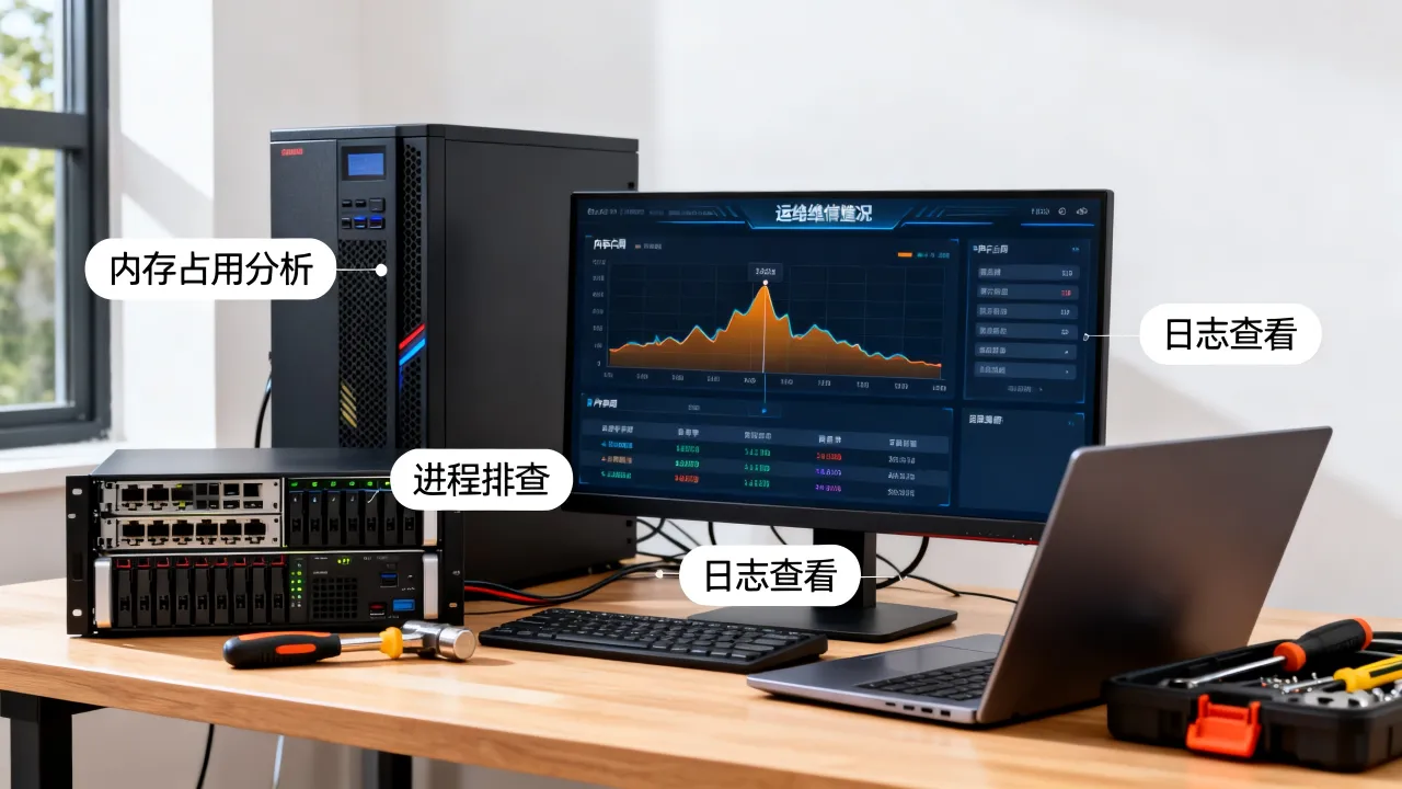 运维服务器内存满了怎么办，内存占用过高如何排查？