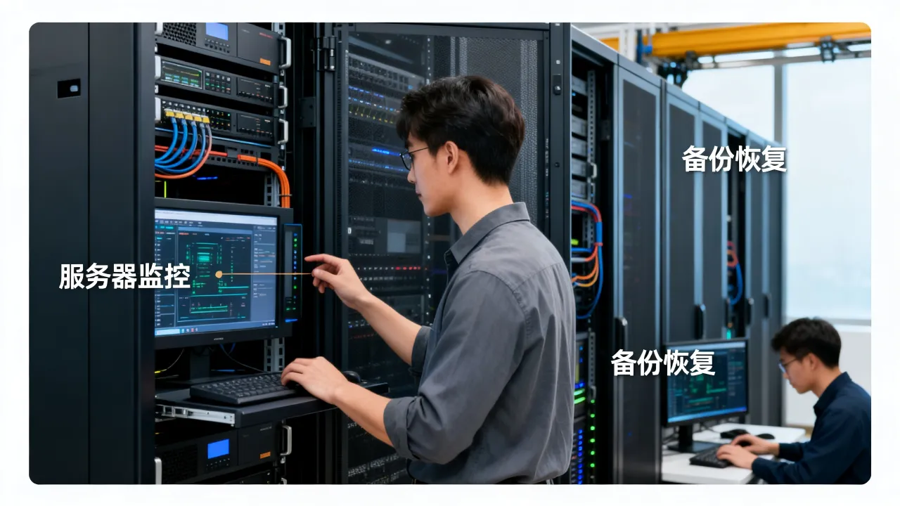 服务器基本运维有哪些，服务器日常监控和备份恢复怎么做