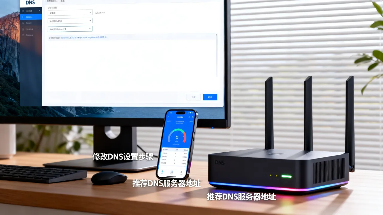 DNS服务器如何设置网速快？，怎么修改DNS让网速变快？