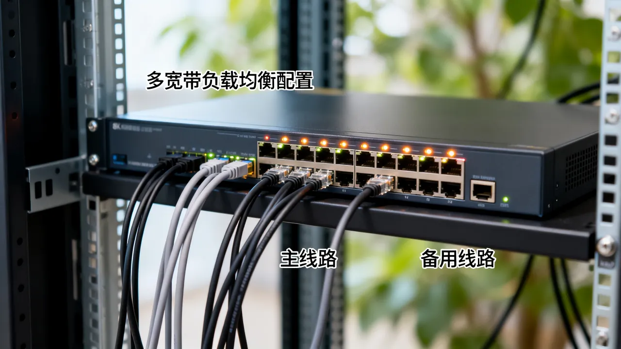 服务器多条宽带怎么同时使用？多宽带负载均衡配置方法