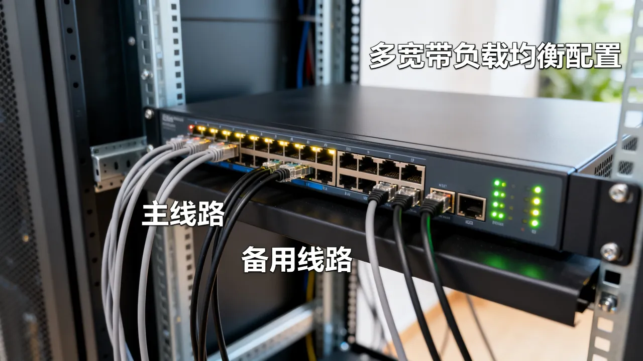 服务器多条宽带怎么同时使用？多宽带负载均衡配置方法