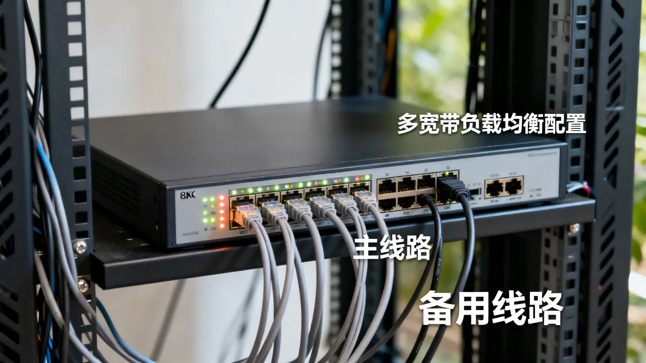 服务器多条宽带怎么同时使用？多宽带负载均衡配置方法