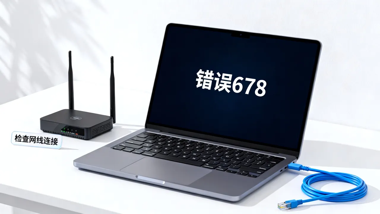 宽带服务器错误怎么办，宽带连接出现错误678怎么解决