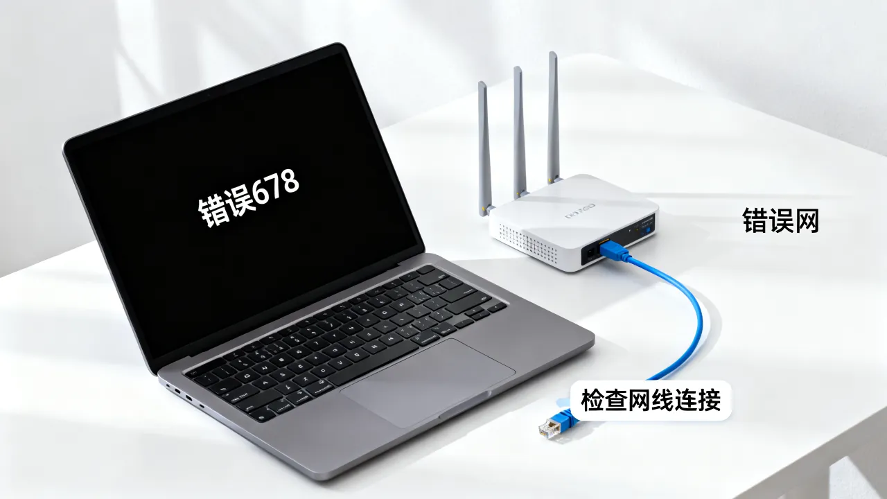 宽带服务器错误怎么办，宽带连接出现错误678怎么解决