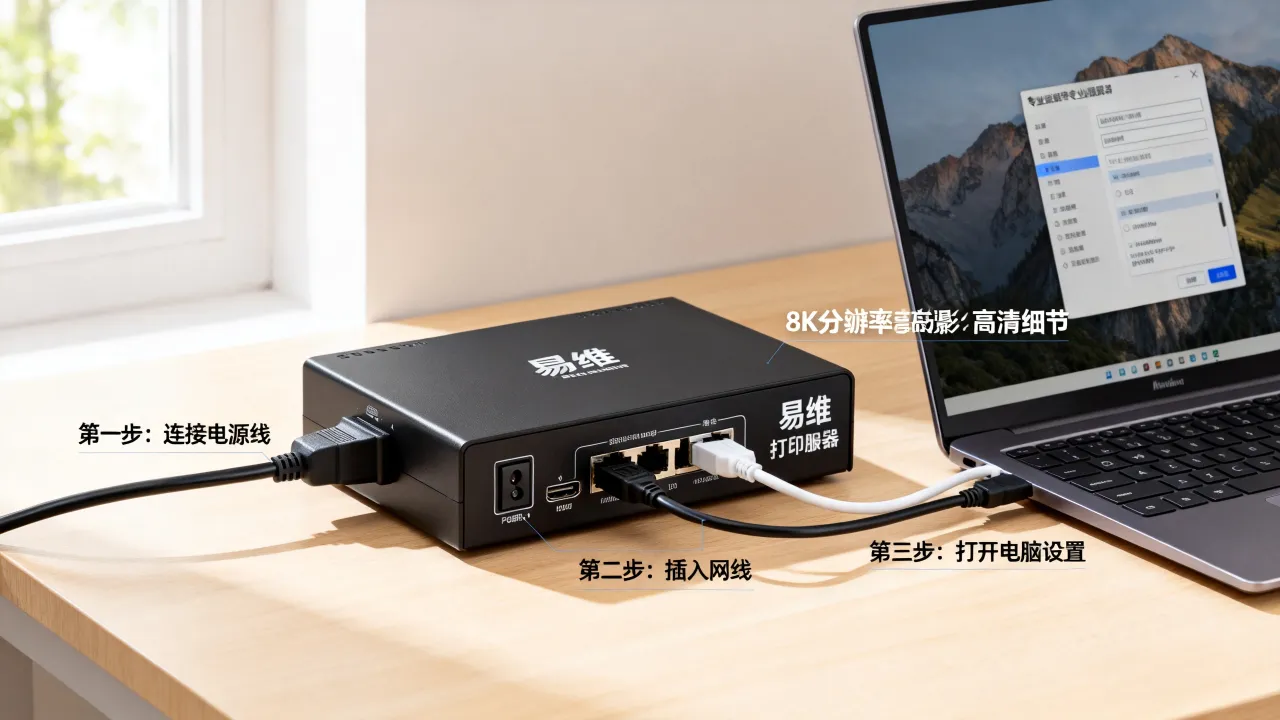 易维打印服务器怎么用？，易维打印服务器设置教程