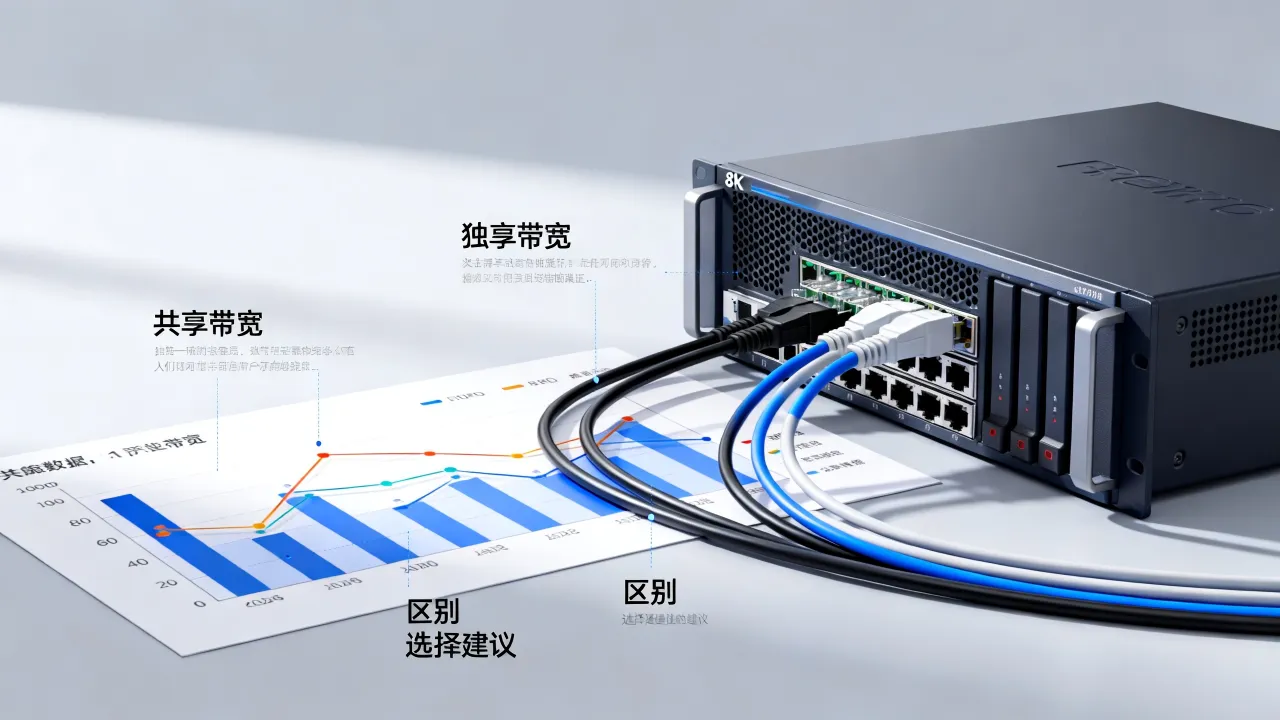 服务器独享宽带和共享有什么区别，独享带宽和共享带宽怎么选？