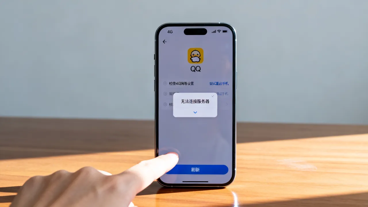 qq为什么用不了4g网络连接服务器，无法连接怎么解决？