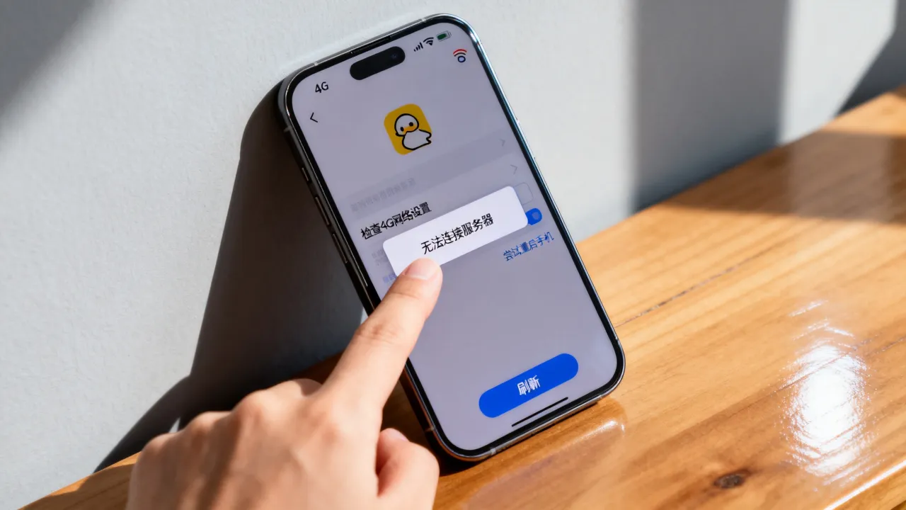 qq为什么用不了4g网络连接服务器，无法连接怎么解决？