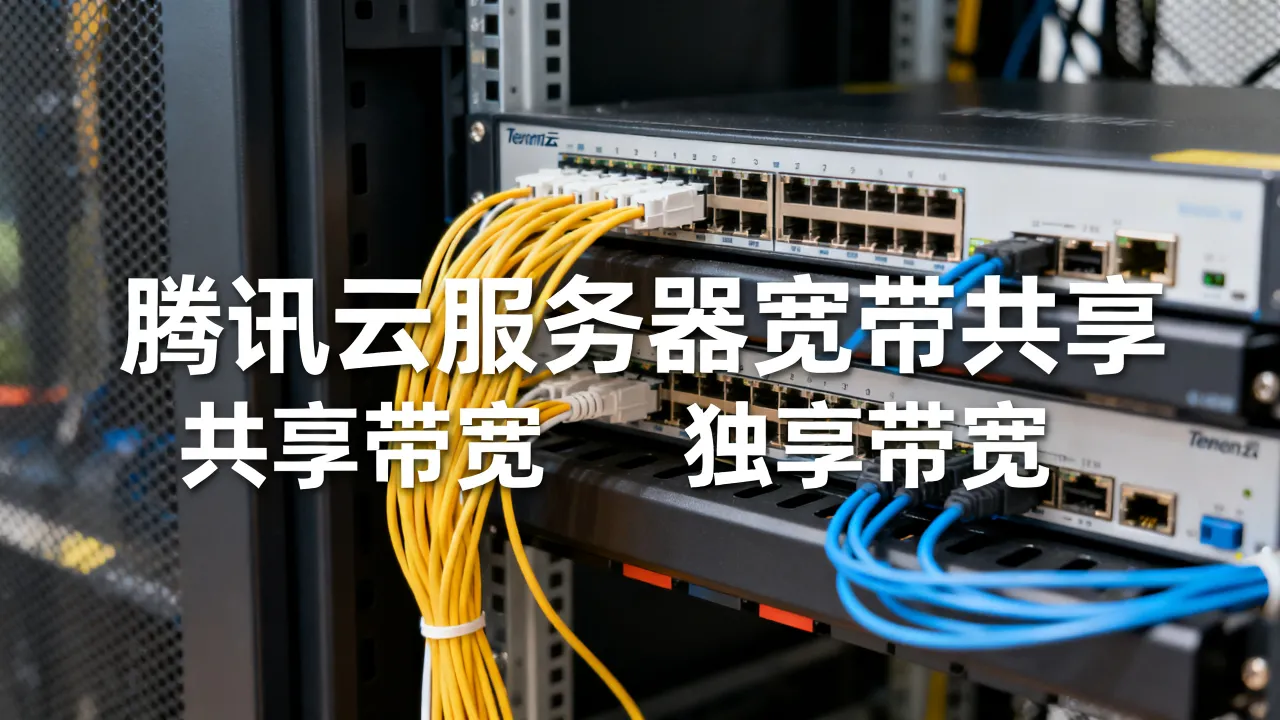 腾讯云服务器宽带共享是共享带宽吗，怎么选择独享带宽？