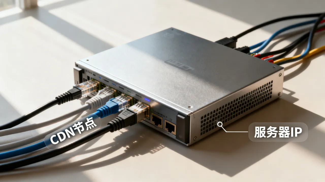 为什么加了CDN显示服务器IP，原因是什么