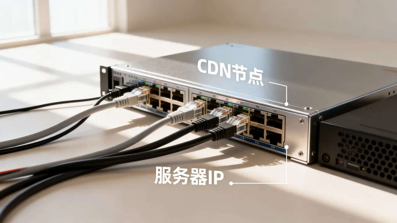 为什么加了CDN显示服务器IP，原因是什么