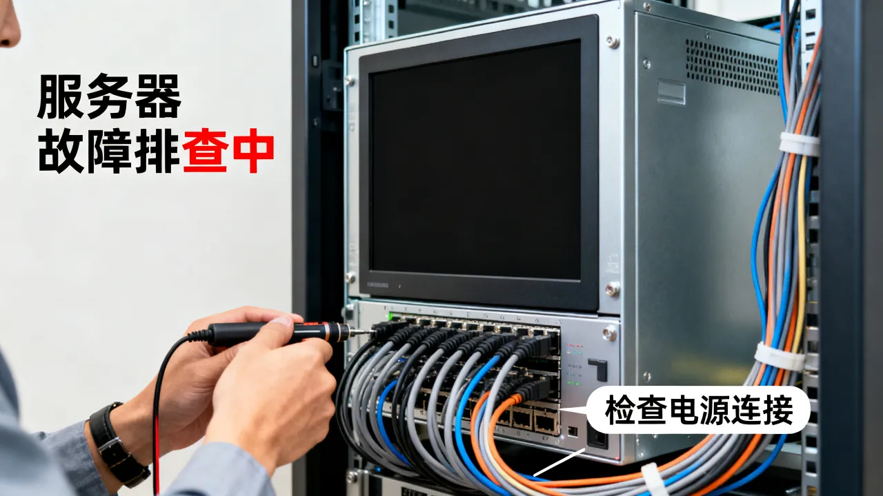 服务器为什么变黑了？服务器黑屏无法启动怎么解决