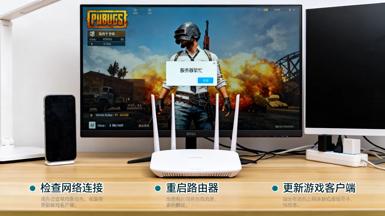 pubg显示服务器繁忙是为什么，频繁卡顿掉线怎么解决