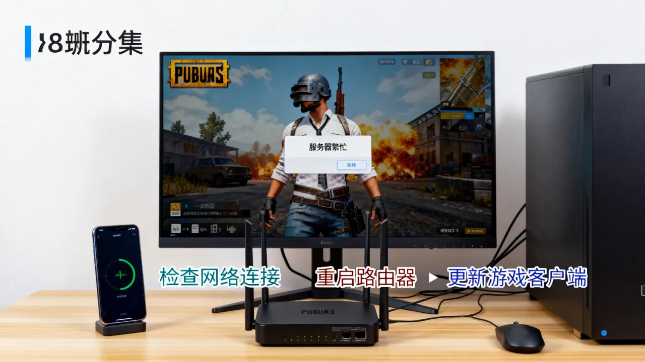 pubg显示服务器繁忙是为什么，频繁卡顿掉线怎么解决