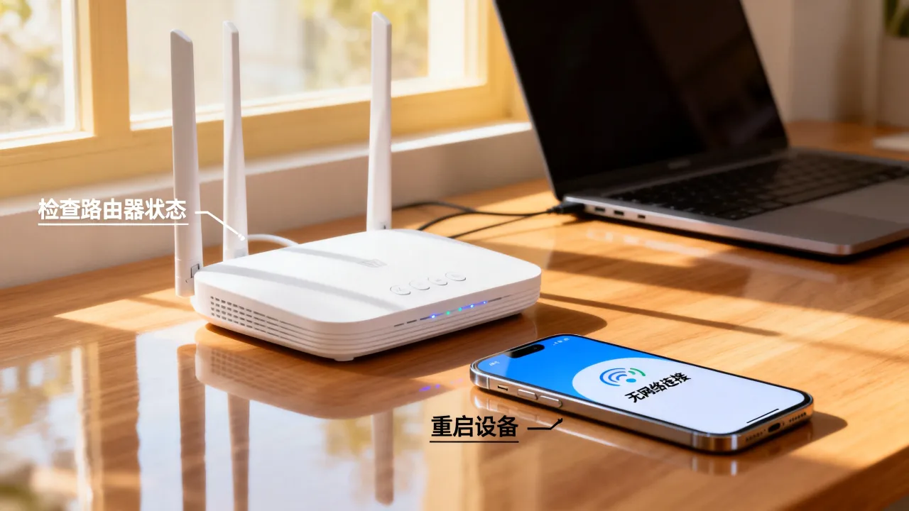 为什么wifi老是显示无网络连接到服务器，怎么解决？