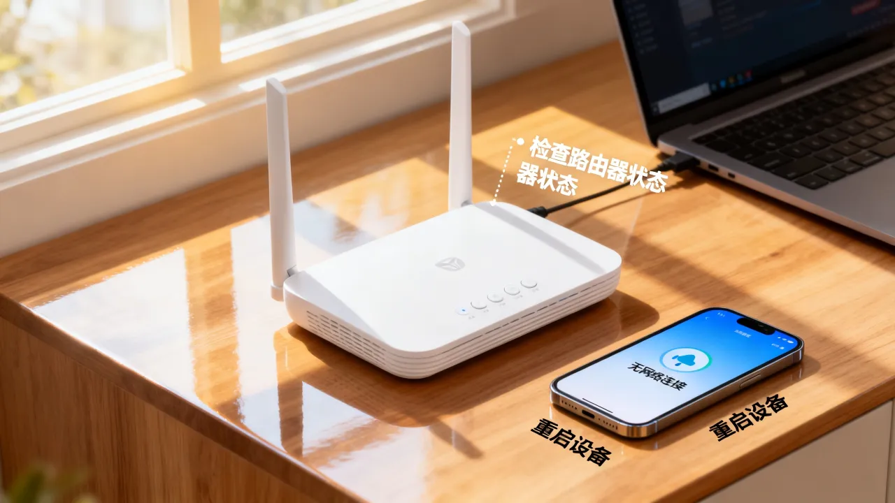 为什么wifi老是显示无网络连接到服务器，怎么解决？