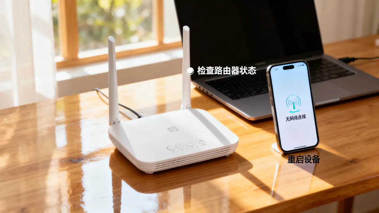 为什么wifi老是显示无网络连接到服务器，怎么解决？